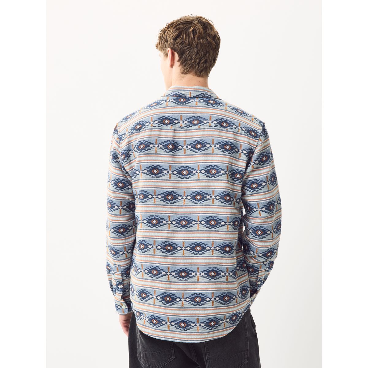 Chemise décontractée à motif style navajo bleu, NEXT