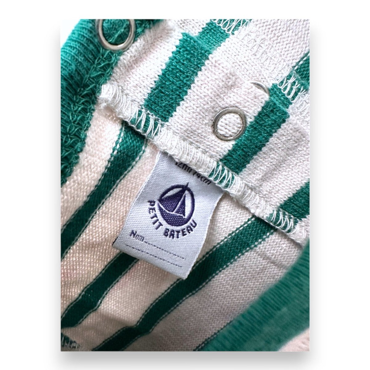 T-shirt bébé - Très bon état vert, PETIT BATEAU