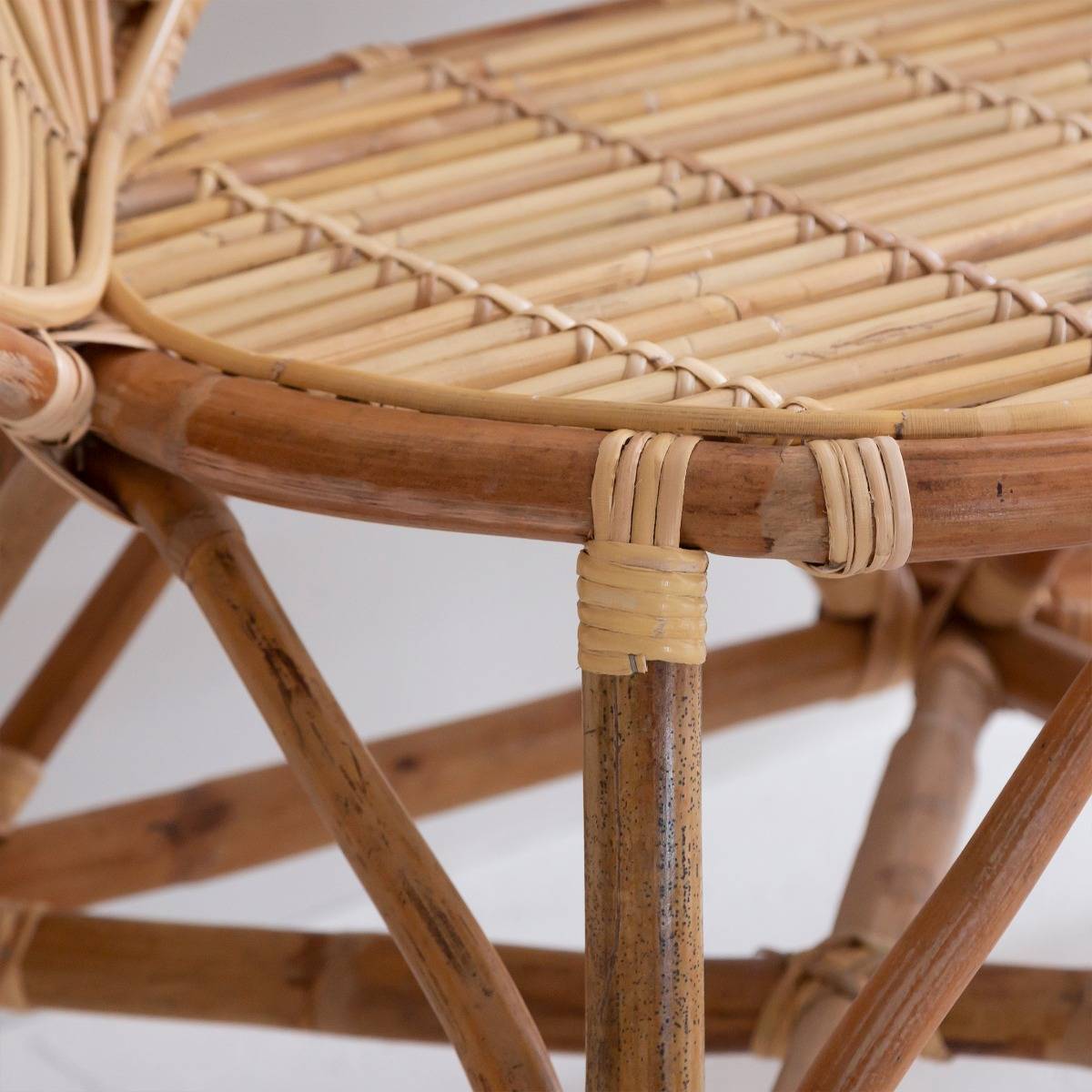 Banquette en rotin RATTAN bois clair, MADE IN MEUBLES 