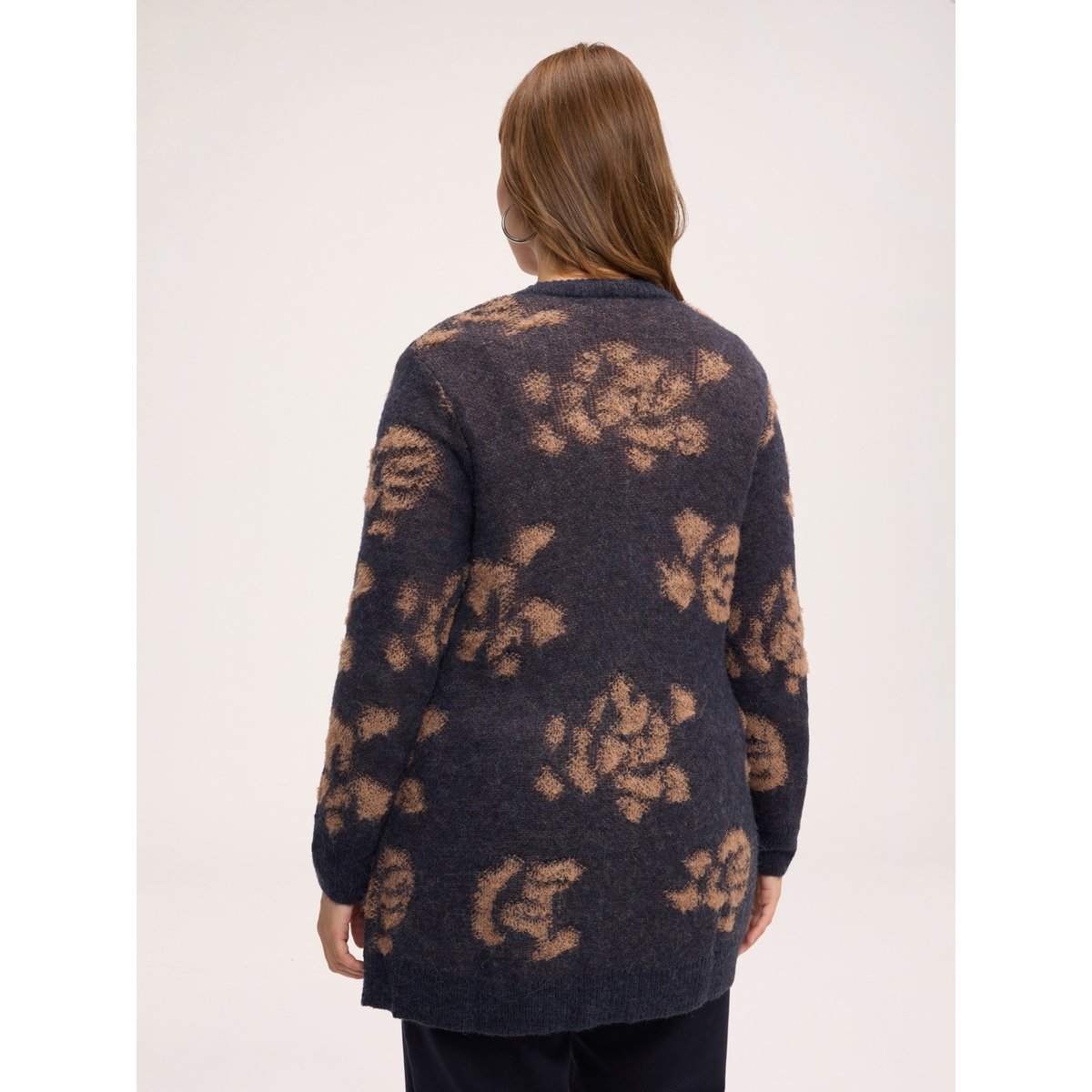 Cardigan imprimé bleu, FIORELLA RUBINO
