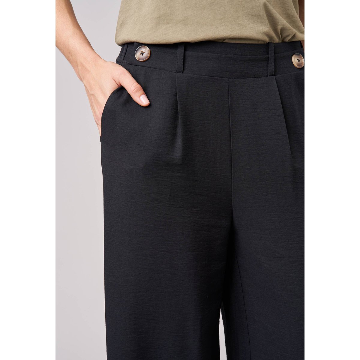 Pantalon large femme JOENIE black, DEELUXE