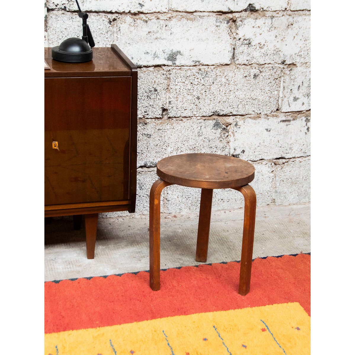 Tabouret Aalto Axel N°507 - Bon état bois, DEBONGOUT