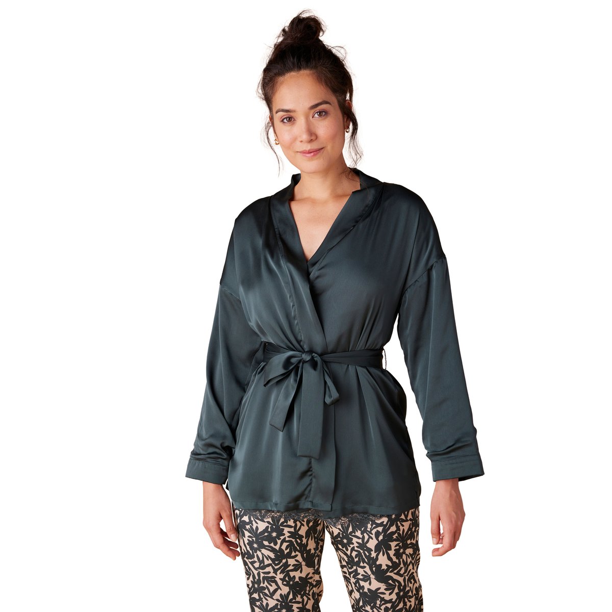 Ensemble 3 pièces homewear grossesse vert sapin, ENVIE DE FRAISE