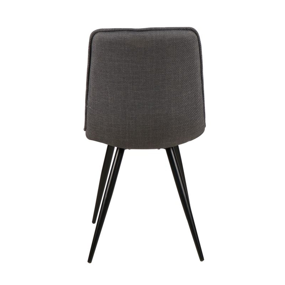 Chaise repas tissu (lot de 4) gris foncé, ZAGO