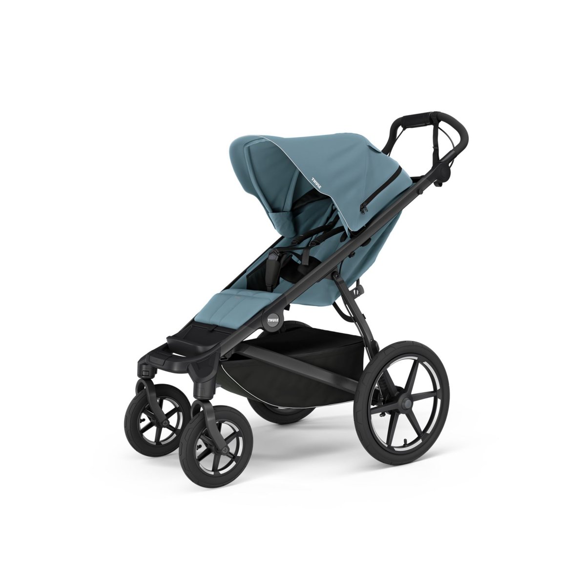 Poussette duo Urban Glide 4 + nacelle Urban Glide bleu, THULE