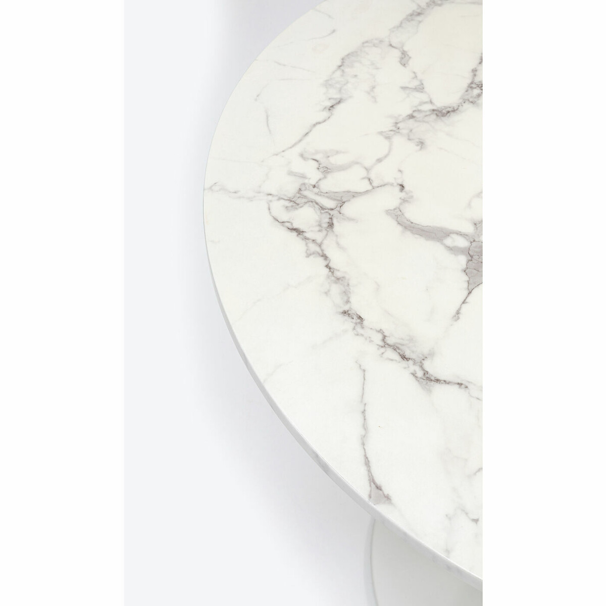 Table Schickeria marbre blanc Ø80cm blanc, KARE DESIGN