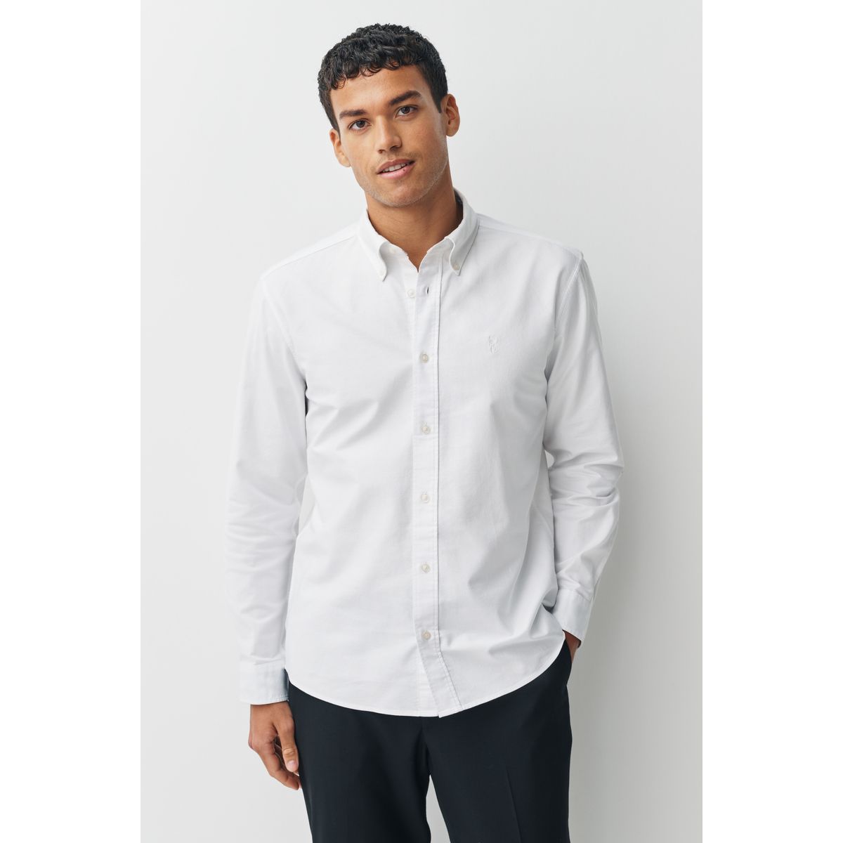Chemise oxford à manches longues blanc, NEXT
