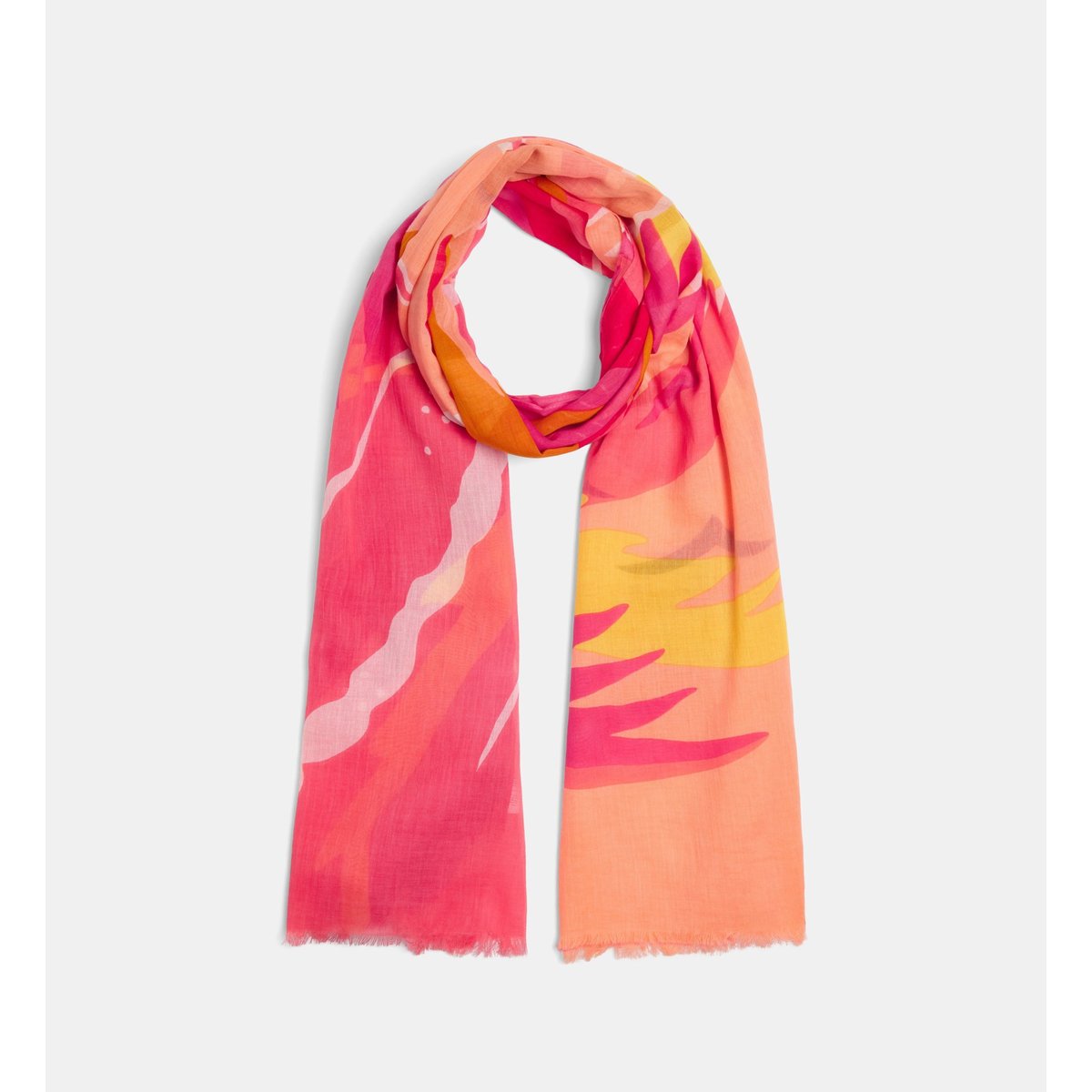 Etole plage aloha en coton bio orange et rose, GALERIES LAFAYETTE
