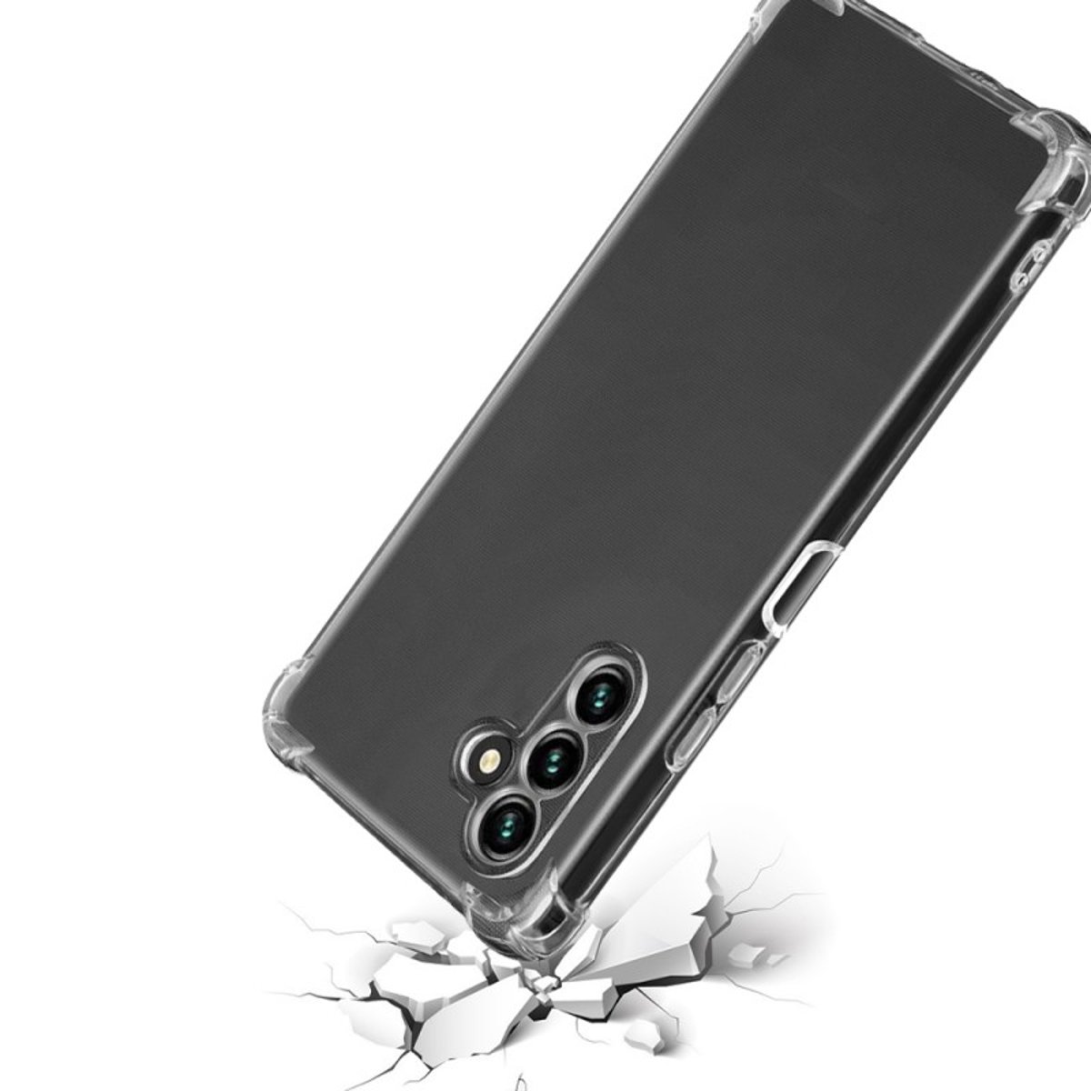 Coque Galaxy A34 antichoc + 2 vitres transparent, EVETANE