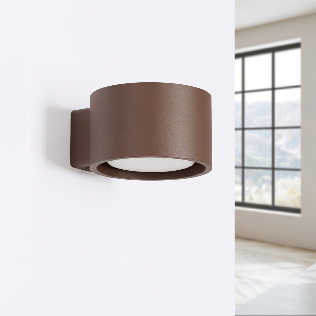 Applique murale Aluminium Marron Gx53 1 MODO marron, EDEN