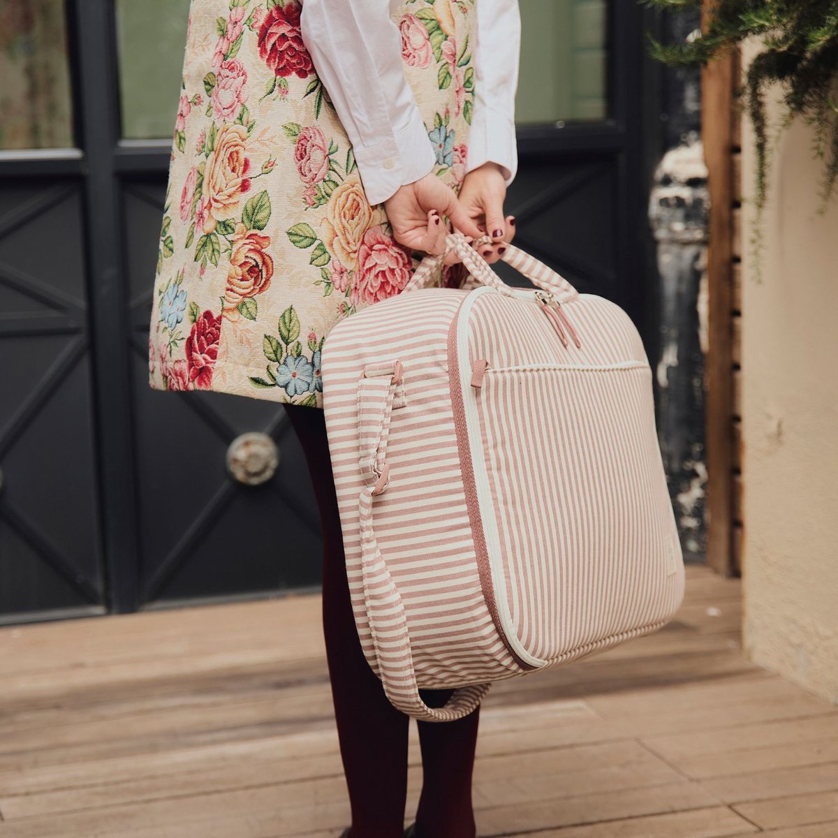 Valise de maternité marron, WALKING MUM