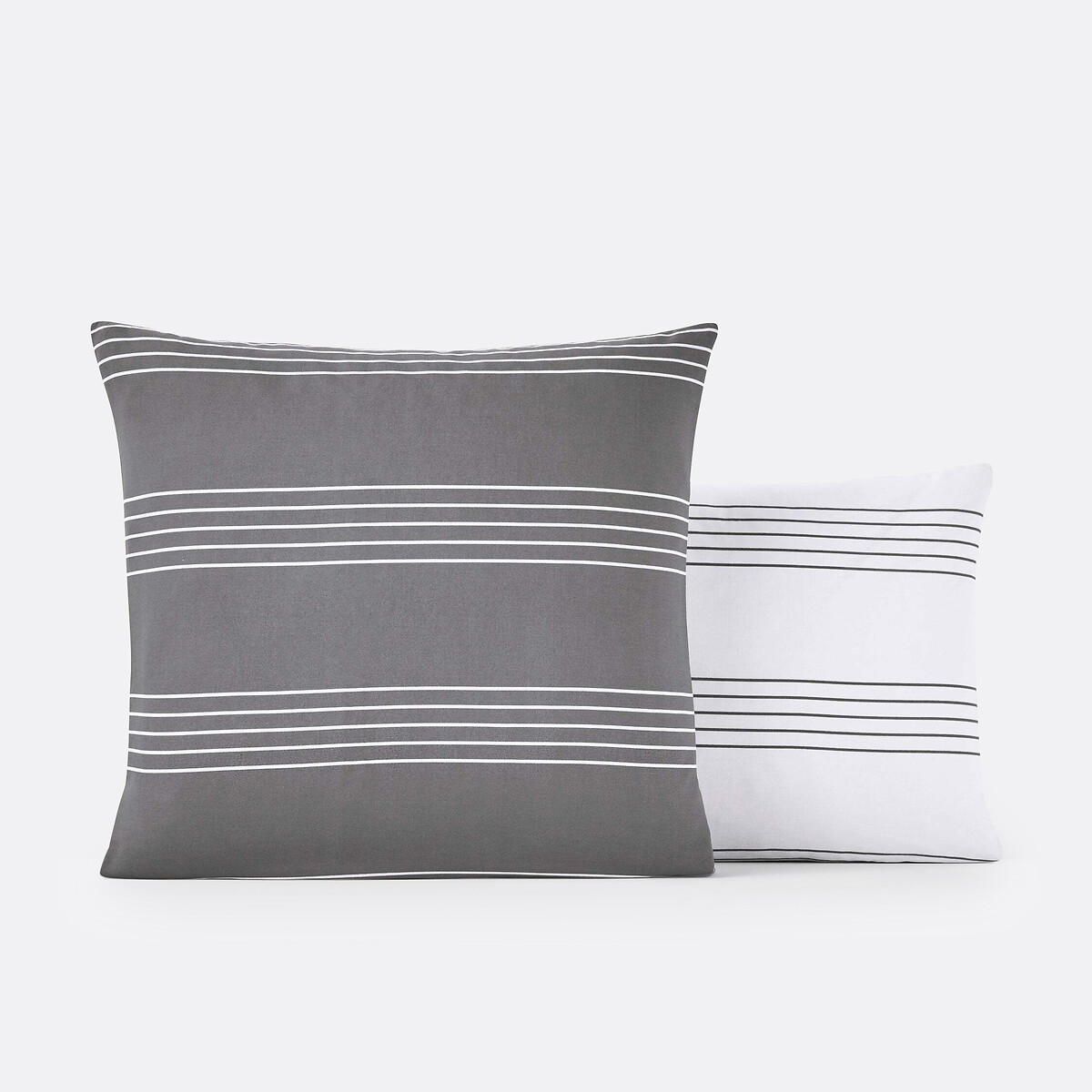 Taie d'oreiller pur coton, Horizon gris, LA REDOUTE INTERIEURS
