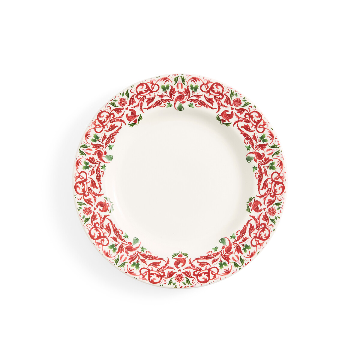 Set of 4 Christmas Tree Yuletide Border Dinner Plate multi-coloured, SPODE