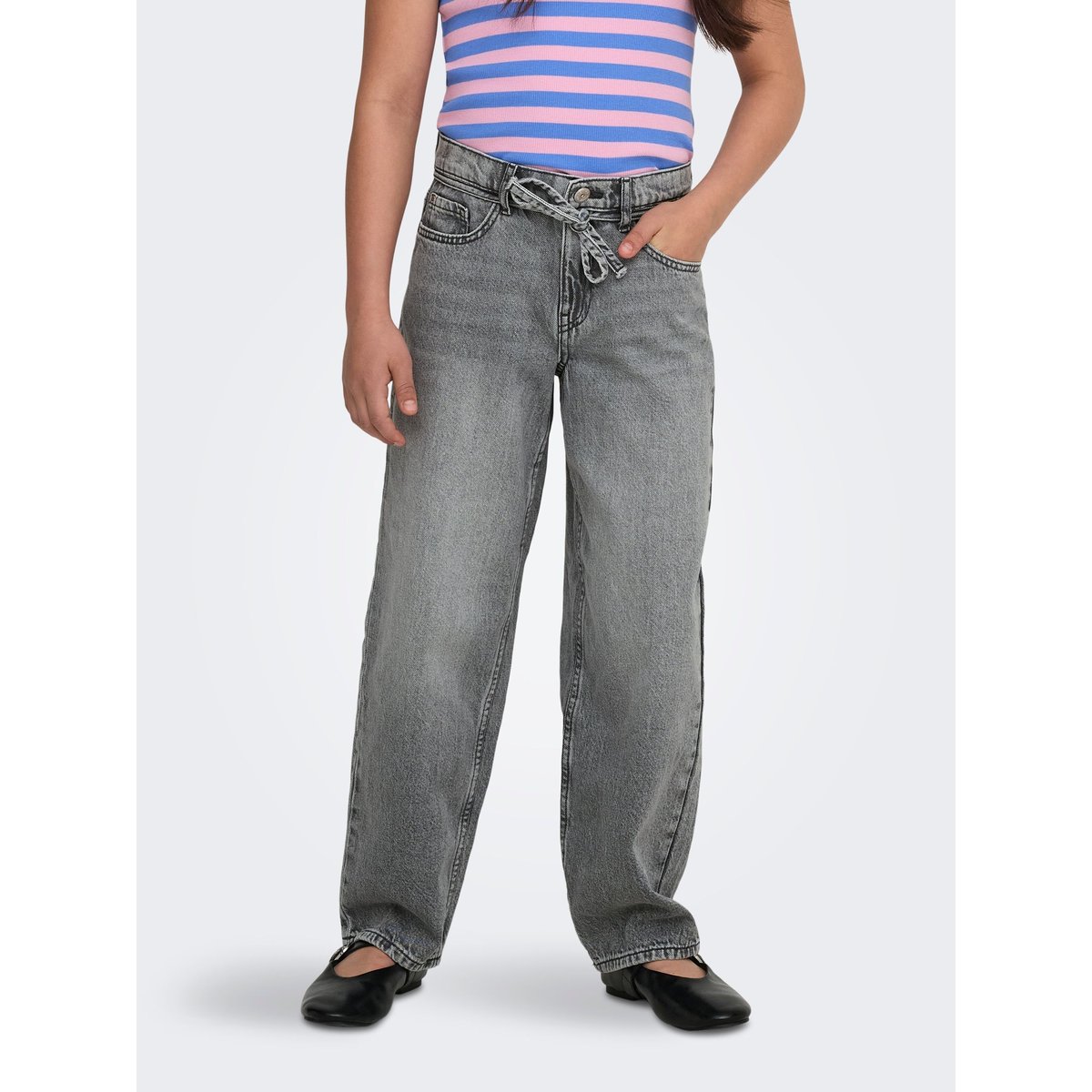 Jean Coupe Droite medium grey denim, KIDS ONLY