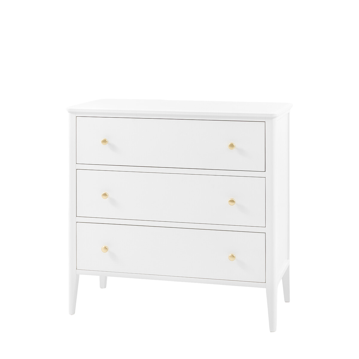 Amberly 3 Drawer Chest white, SO'HOME