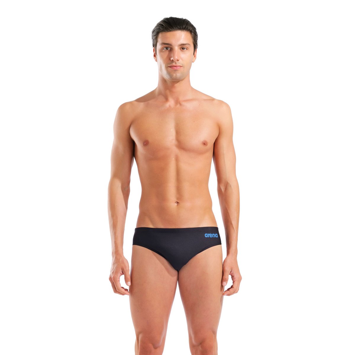 Slip de bain arena Performance Hyperflow Solid pour hommes black-blue cosmo, ARENA