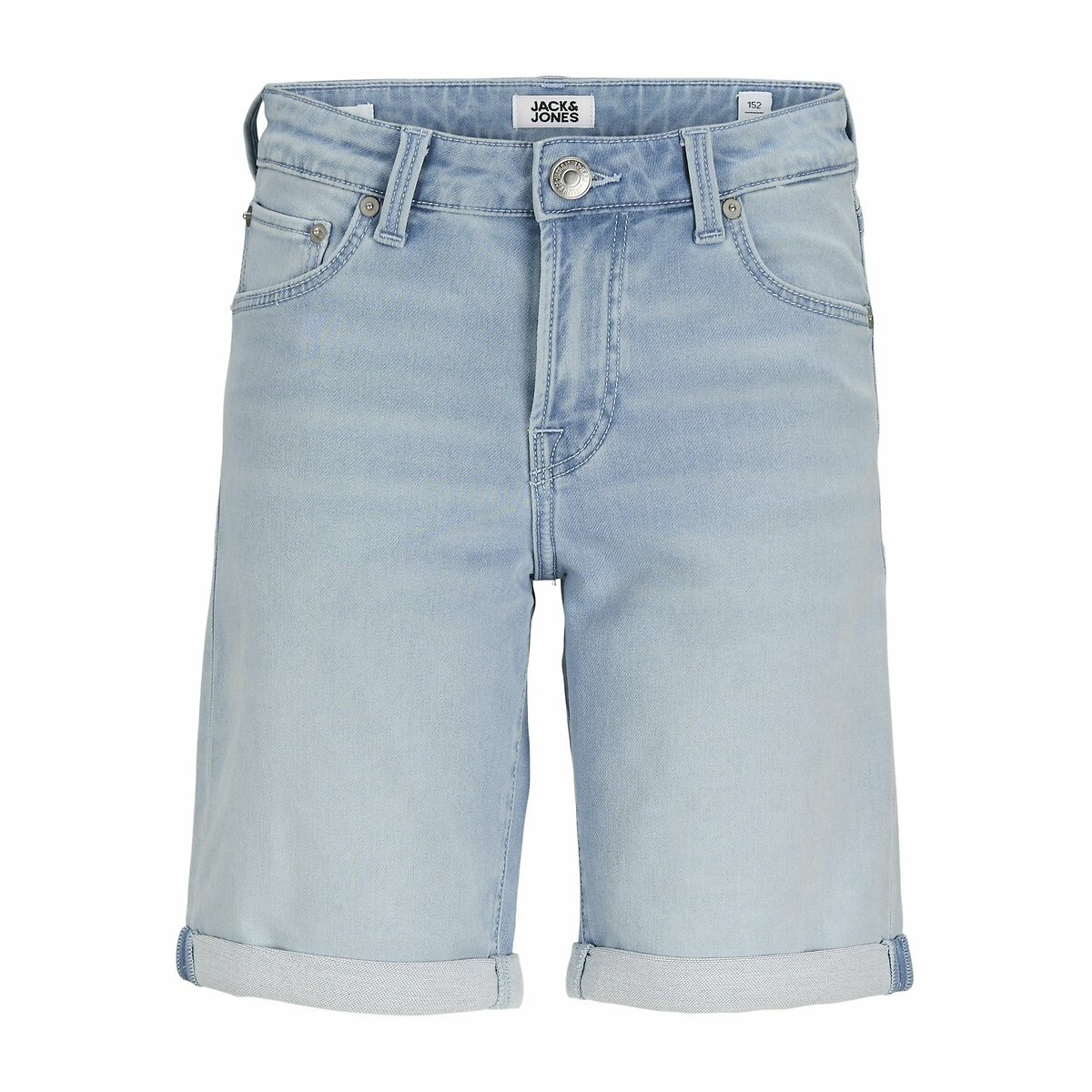 Light Blue Wide Leg Jeans Shorts light blue, JACK & JONES JUNIOR