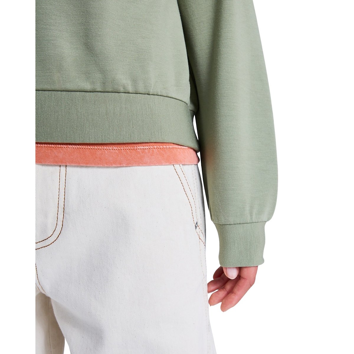 Sweat doux et confortable SURFING BY MOONLIGHT. vert oil green, ROXY