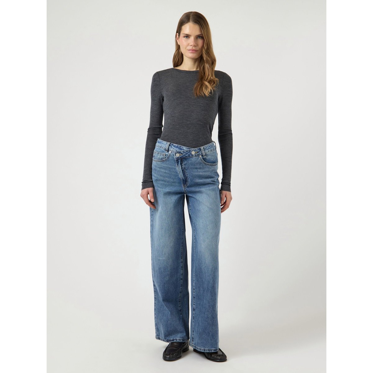 Jean Large medium blue denim, YAS