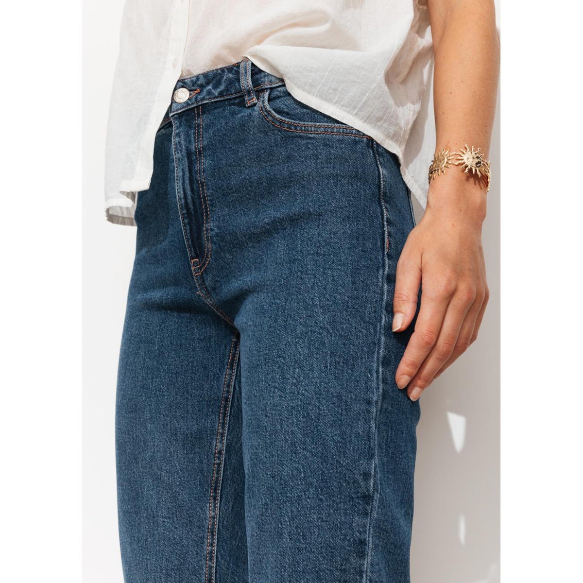 MARCEL jean mom taille haute jean brut, PROMOD