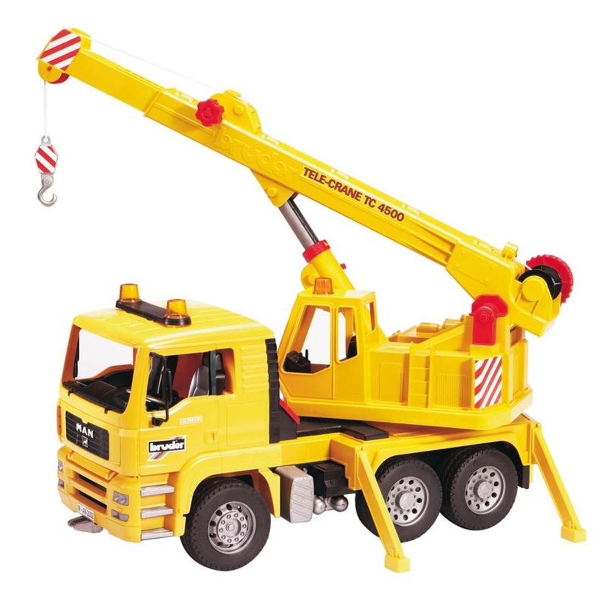 Camion grue MAN TGA jaune, BRUDER