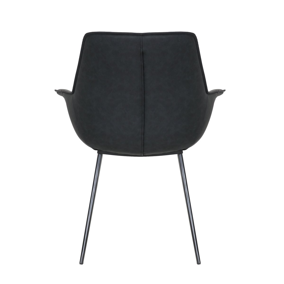 Fauteuil repas PU mat noir, ZAGO