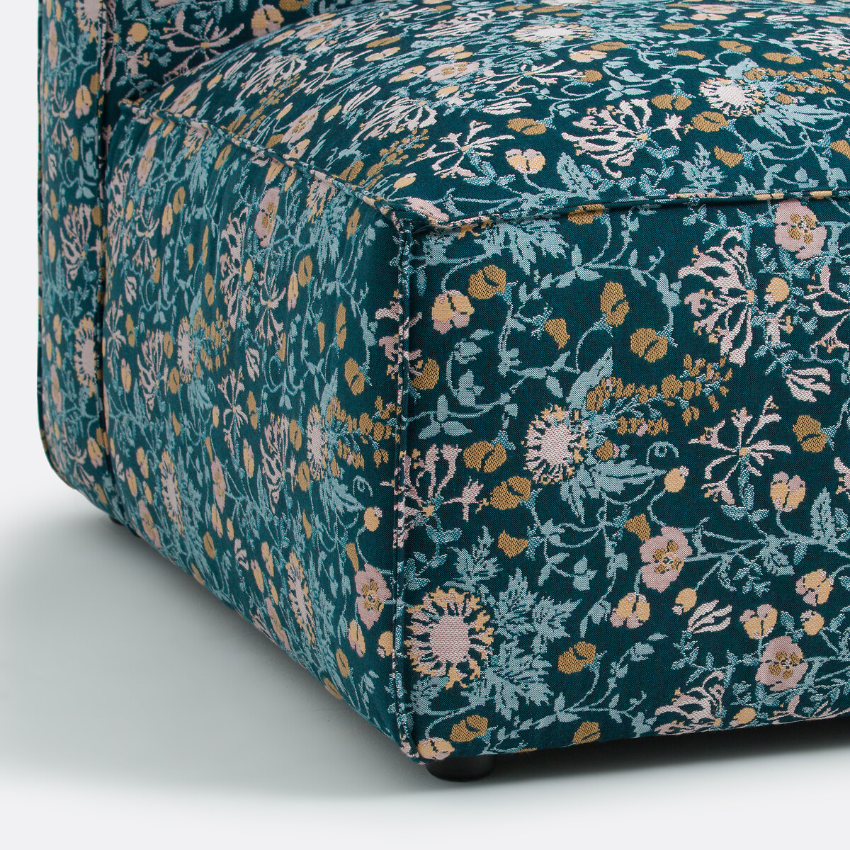 Elément chauffeuse pour canapé modulable, en jacquard fleuri, SEVEN jacquard fleuri, LA REDOUTE INTERIEURS
