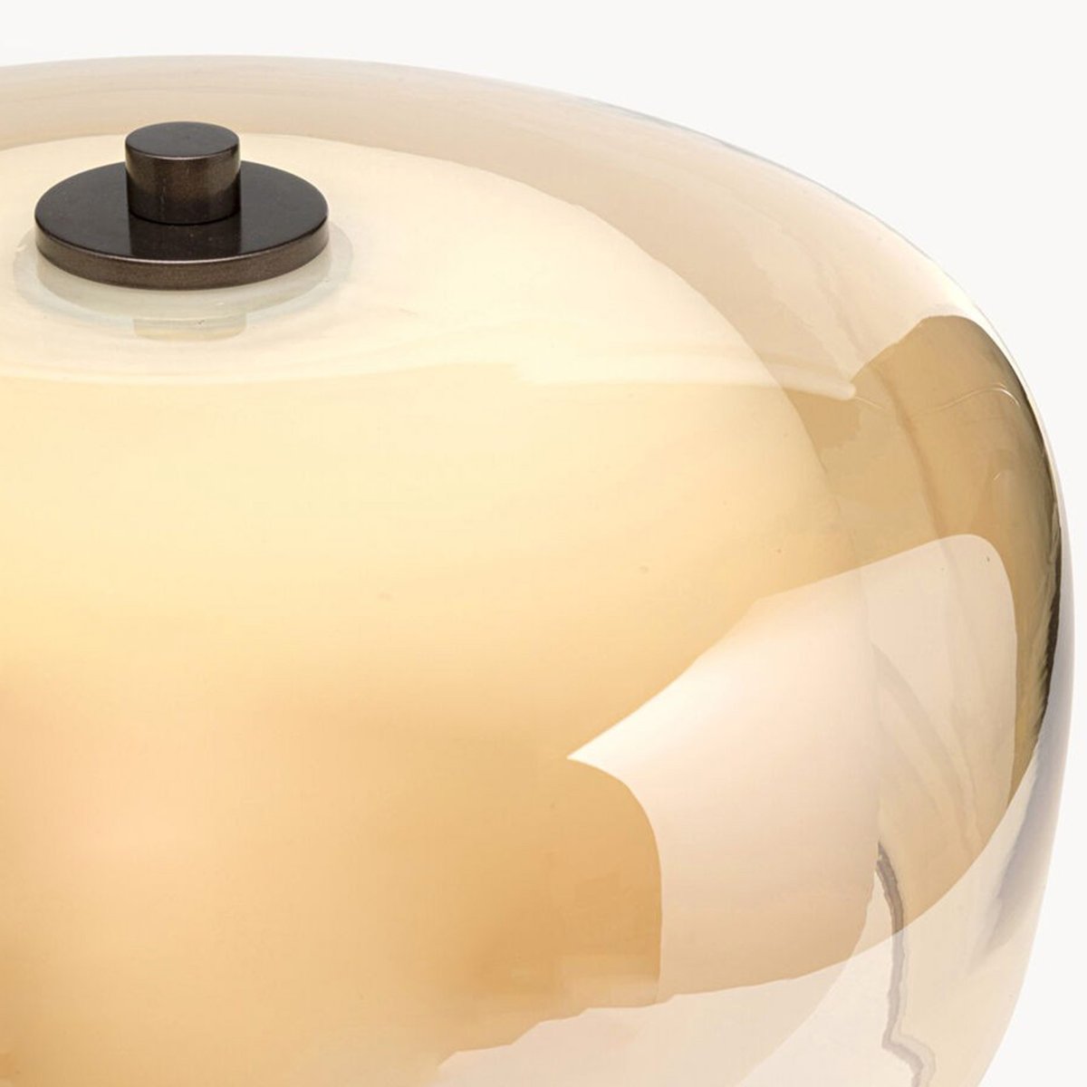 Lampe en acier et verre, SHIELD beige, KARE DESIGN