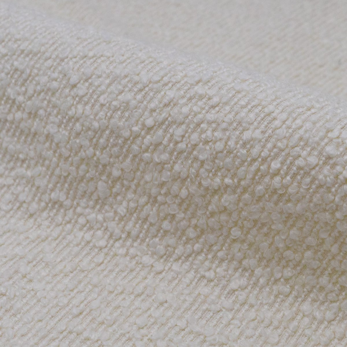 Lot de 2 chaises en tissu bouclé et pieds en métal - COSETTE beige, MAISON PAVANE