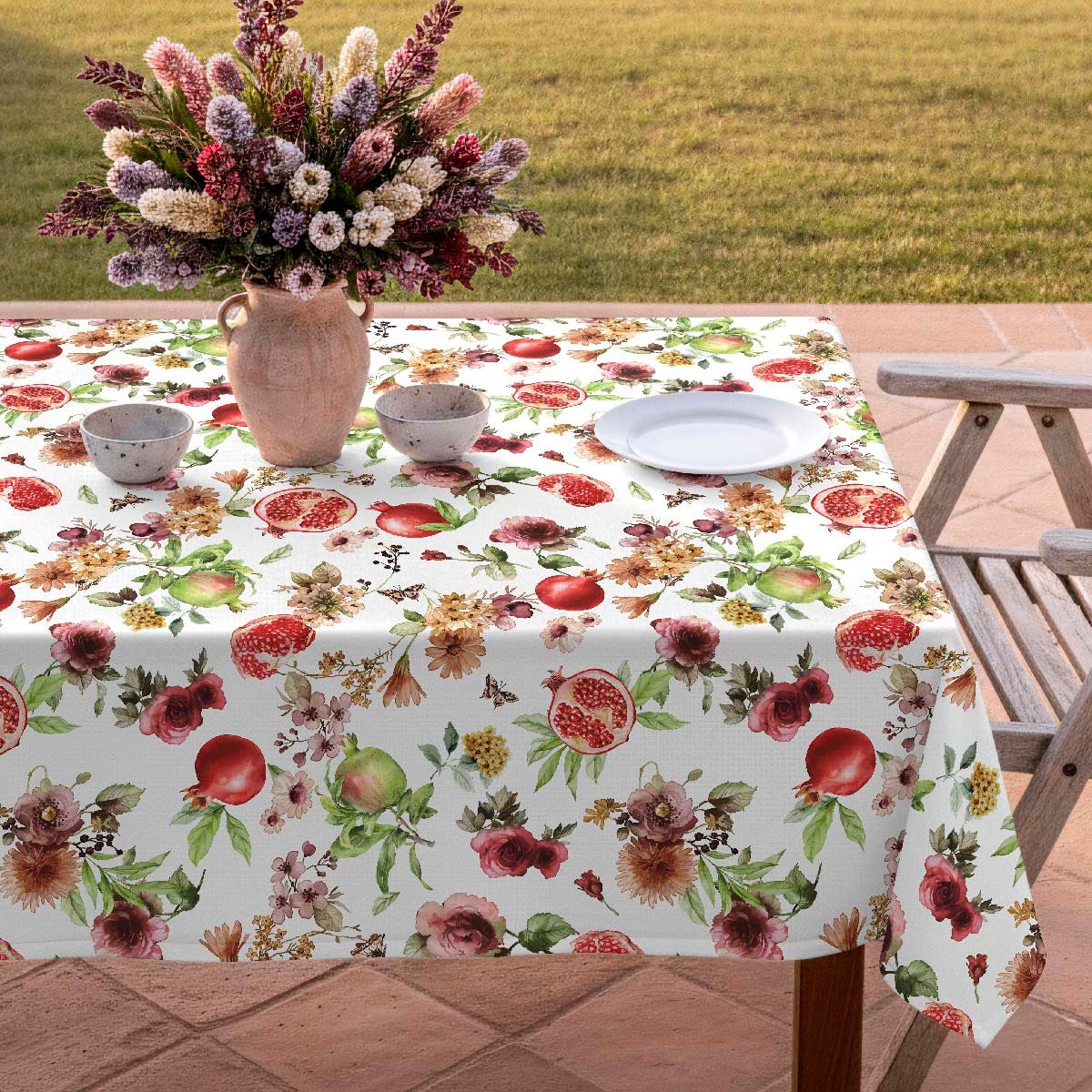 Nappe anti-taches Mingrana - coton 100% - rouge, NAF NAF HOME