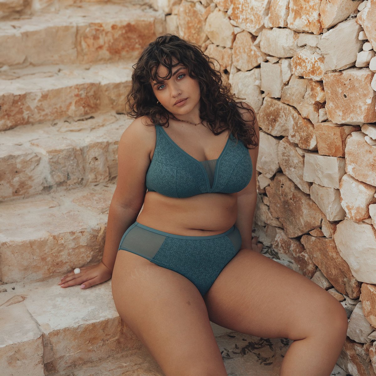 Soutien-gorge sans armature JULIANE petrole, ROUGEGORGE LINGERIE