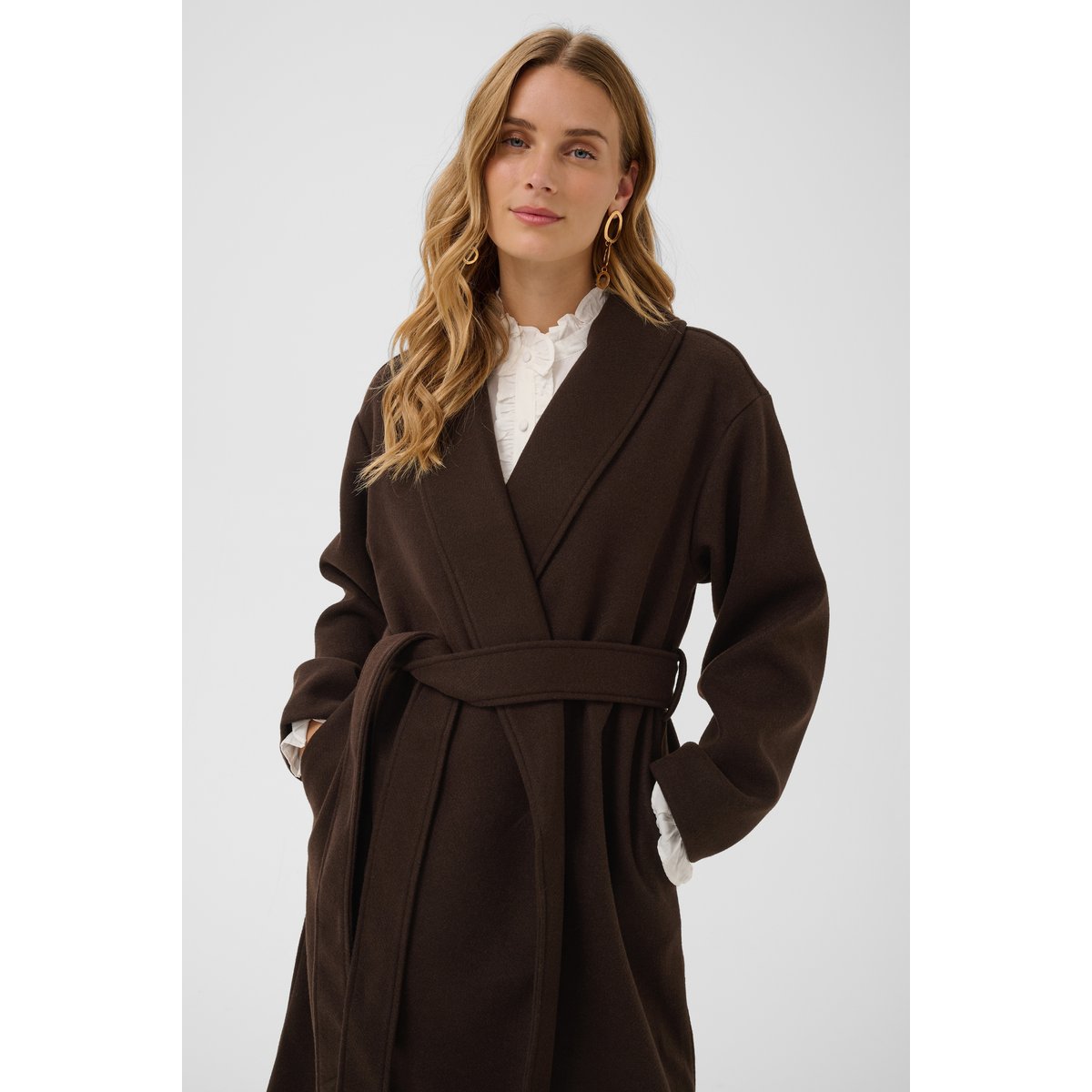 Manteau marron java, CREAM
