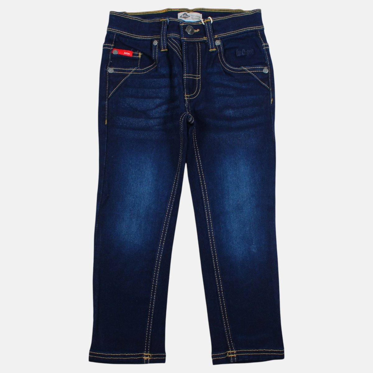 Jean slim 5 poches, coupe droite DENIM bleu brut used, LEE COOPER