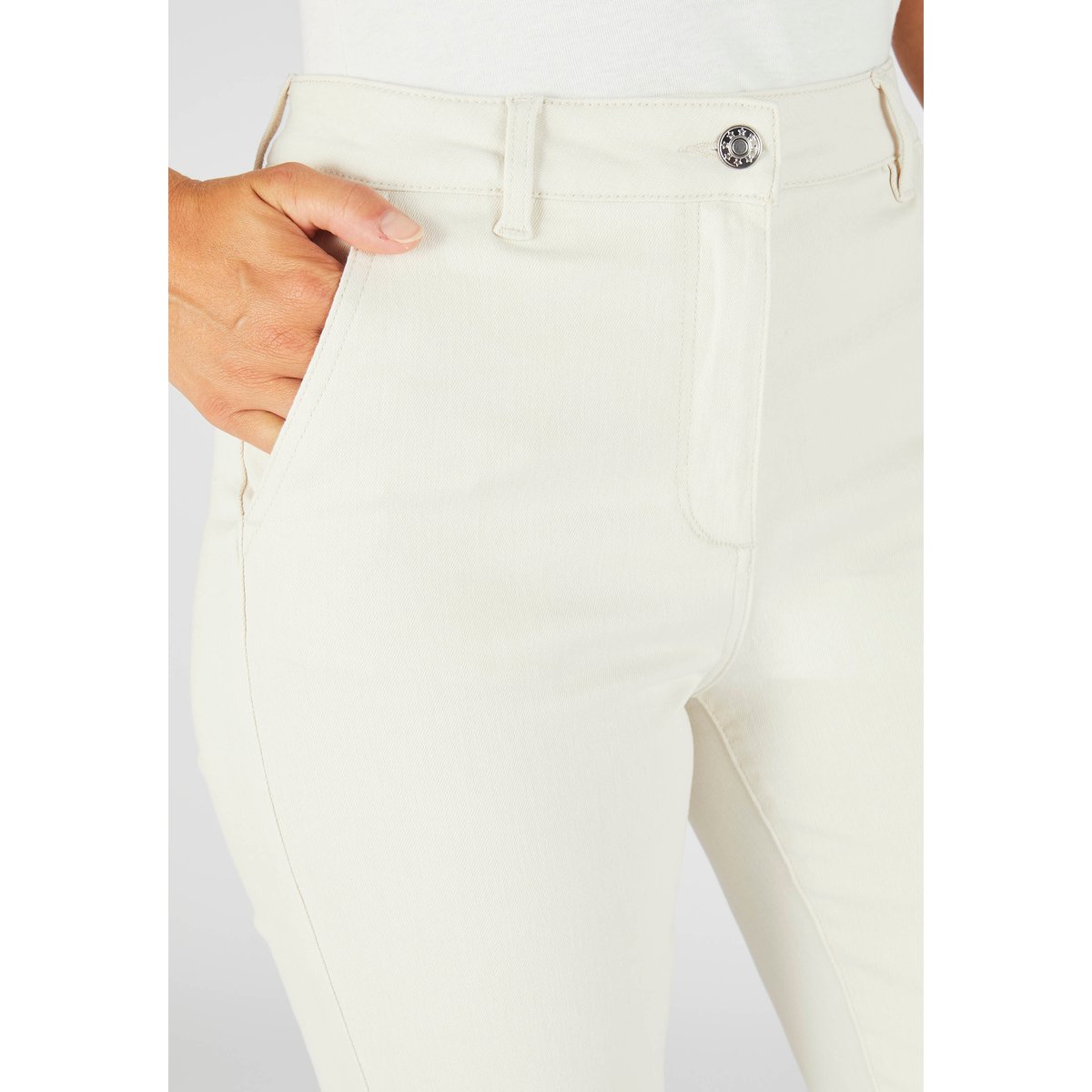 Jean flare marron ivoire, DAMART