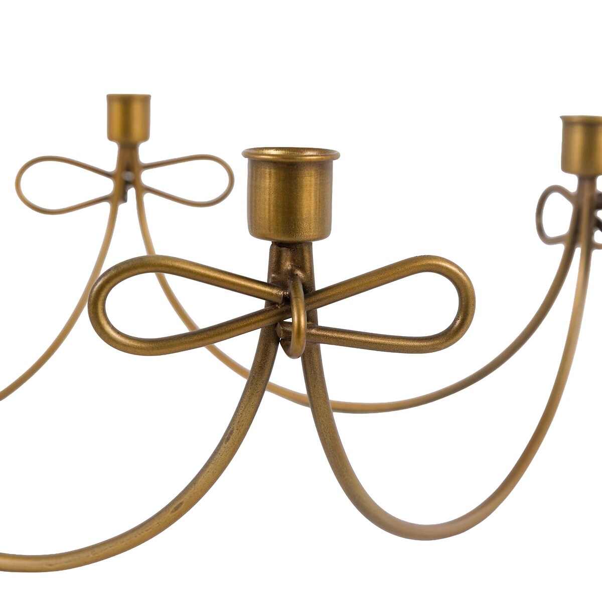 Heritage Bow Candle Holder in Gold gold-coloured, ÉDITÉ