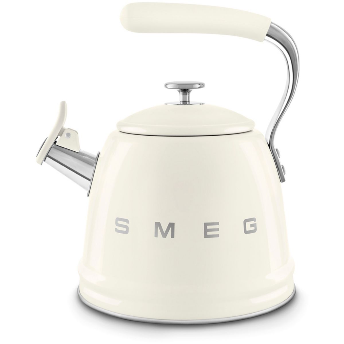 Bouilloire Sifflante 2.3L crème couleur unique, SMEG