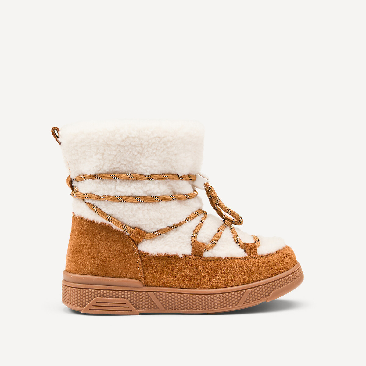 Boots de neige après-ski, avec détails en sherpa camel, LA REDOUTE COLLECTIONS