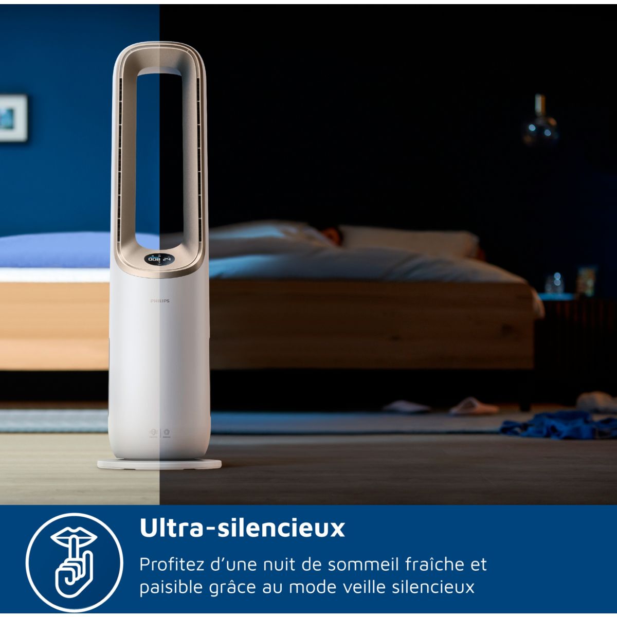 Purificateur d'air, ventilateur, chauffage AMF870/16 3-en-1 Série 8000, jusqu’à 70 m², Blanc couleur unique, PHILIPS
