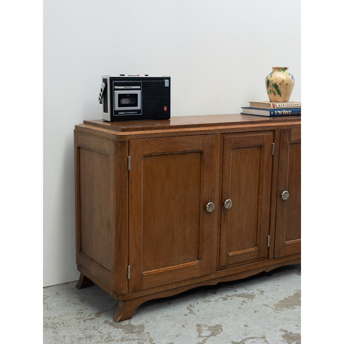 Buffet à 3 portes Gilbert N°1782 - Bon état bois foncé, DEBONGOUT