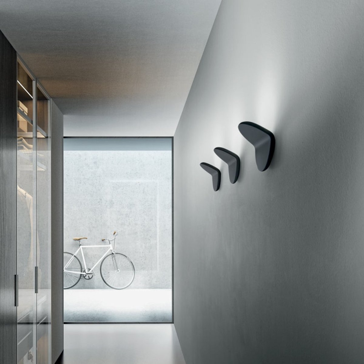 Applique Murale Led Noire Plug noir, MILLUMINE