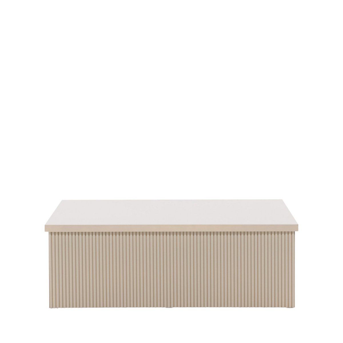 Table basse carrée en bois 90x90cm- LENOX beige, VENTURE HOME
