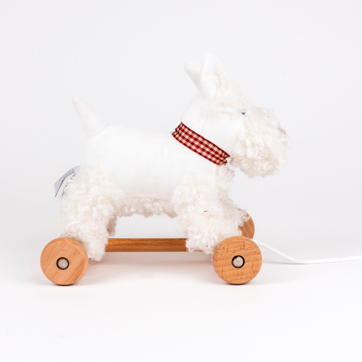 Lola le chien à tirer blanc, EGMONT TOYS