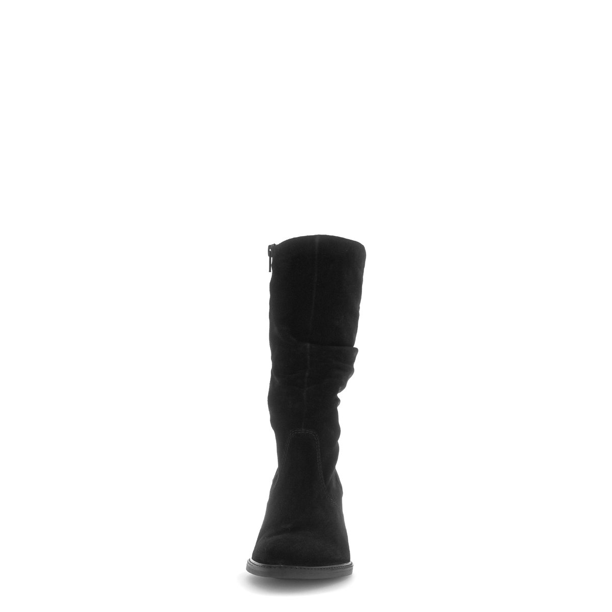 Bottines en cuir à talon décroché noir velours, GABOR