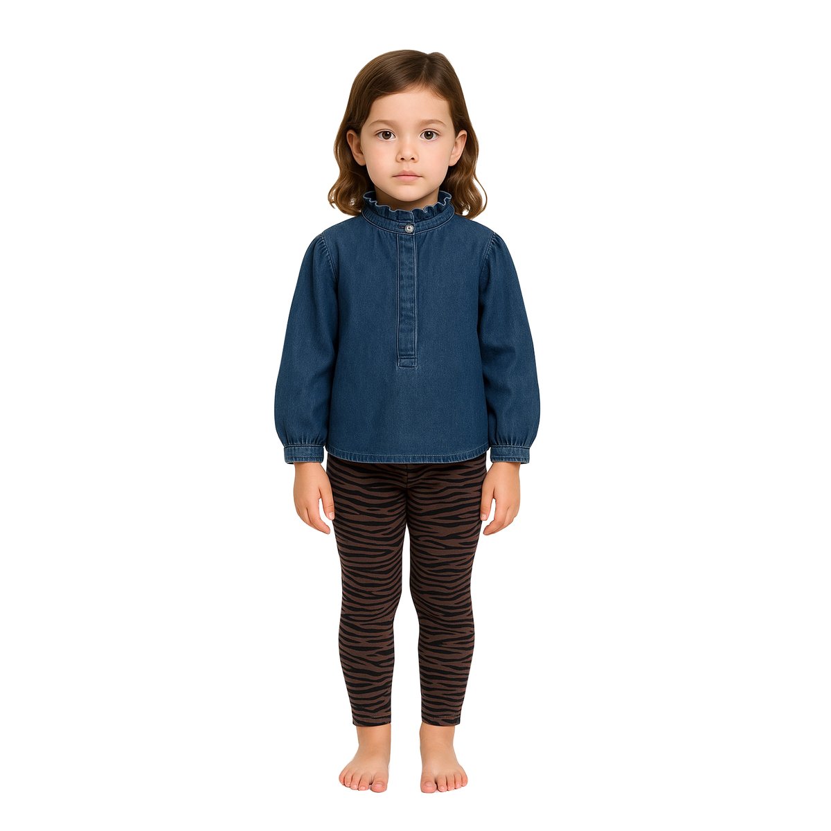 Legging motif zébré capsule mère- chocolat, ENVIE DE FRAISE