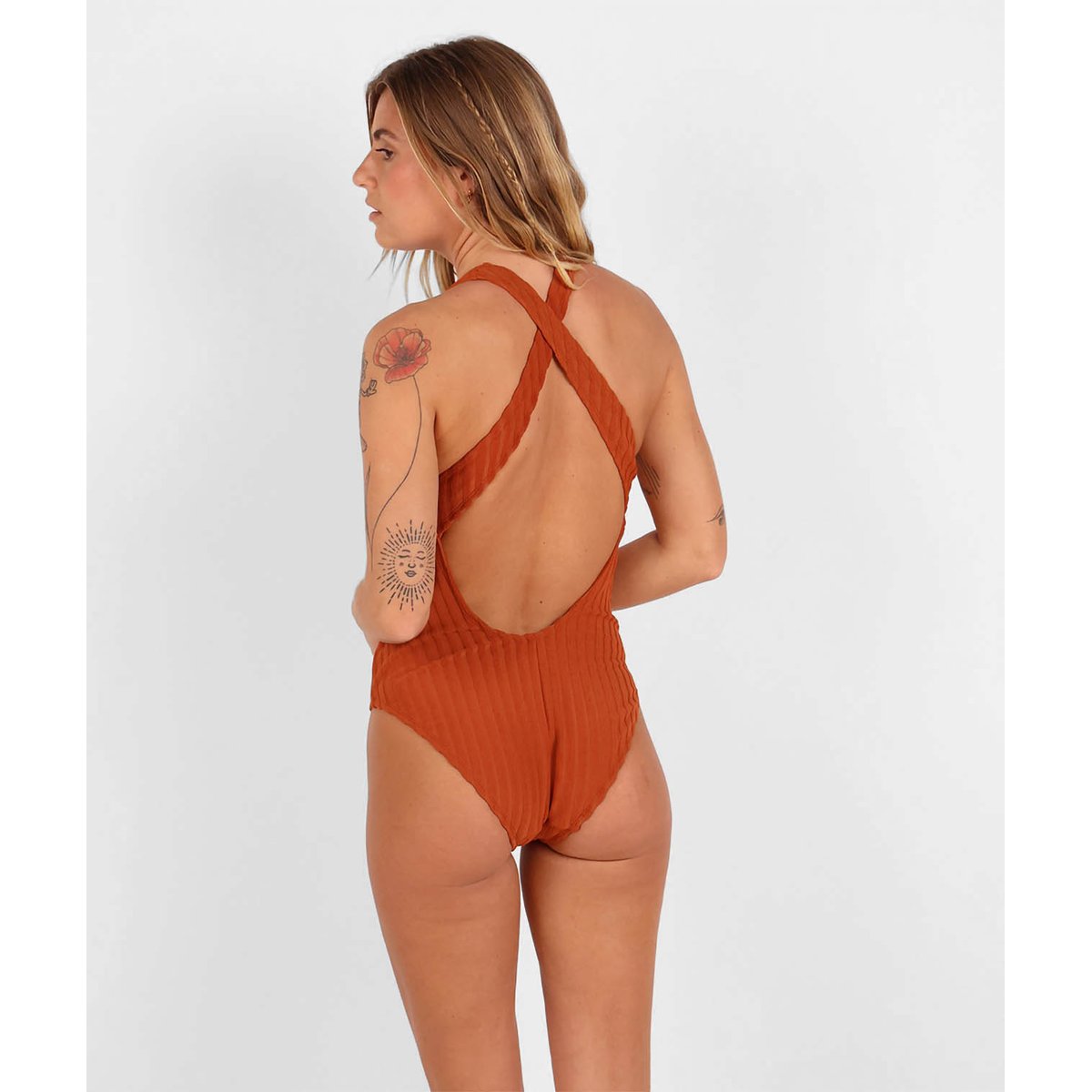 Maillot une pièce jacquard ANTONIA red island, OXBOW