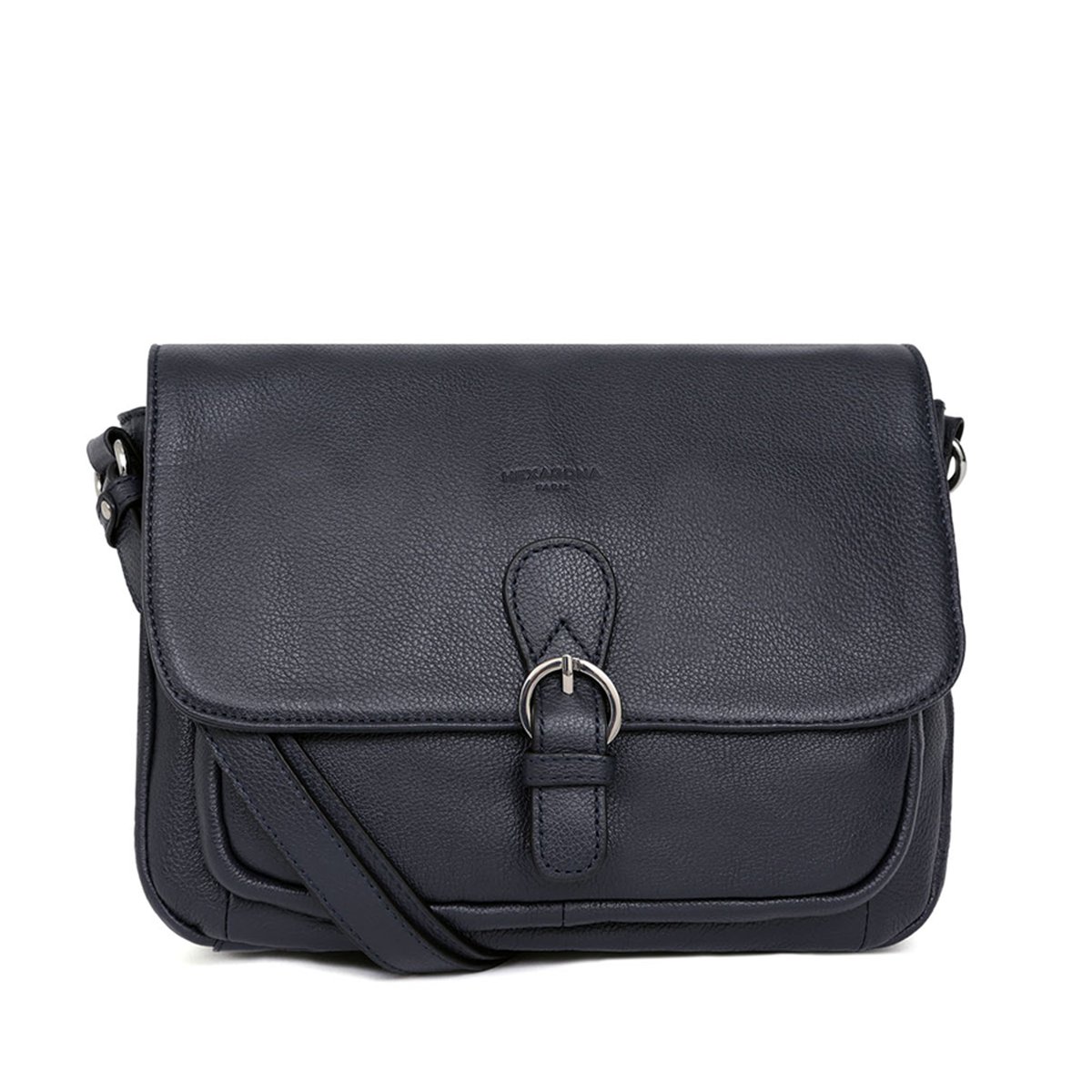 Sac porté travers  CONFORT bleu marine, HEXAGONA