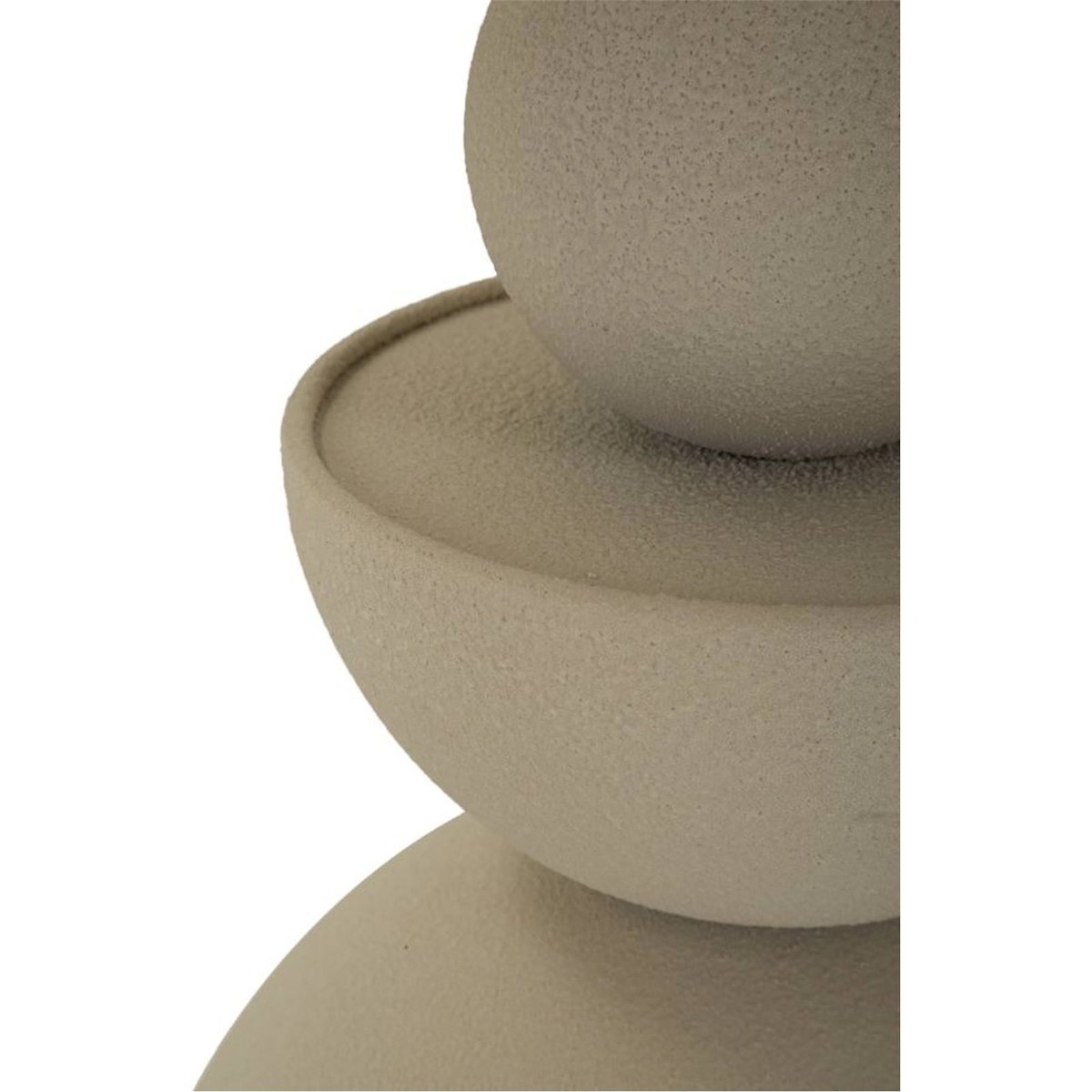 Table d'appoint en fer plateau miroir MODERN crème, RECOLLECTION