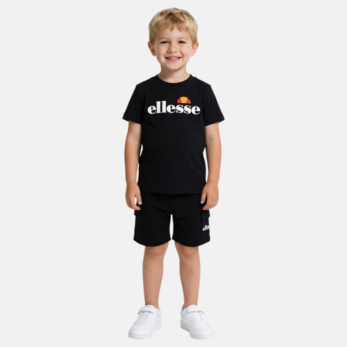 Ensemble t-shirt manches courtes et short SUMMER CAMP noir, ELLESSE