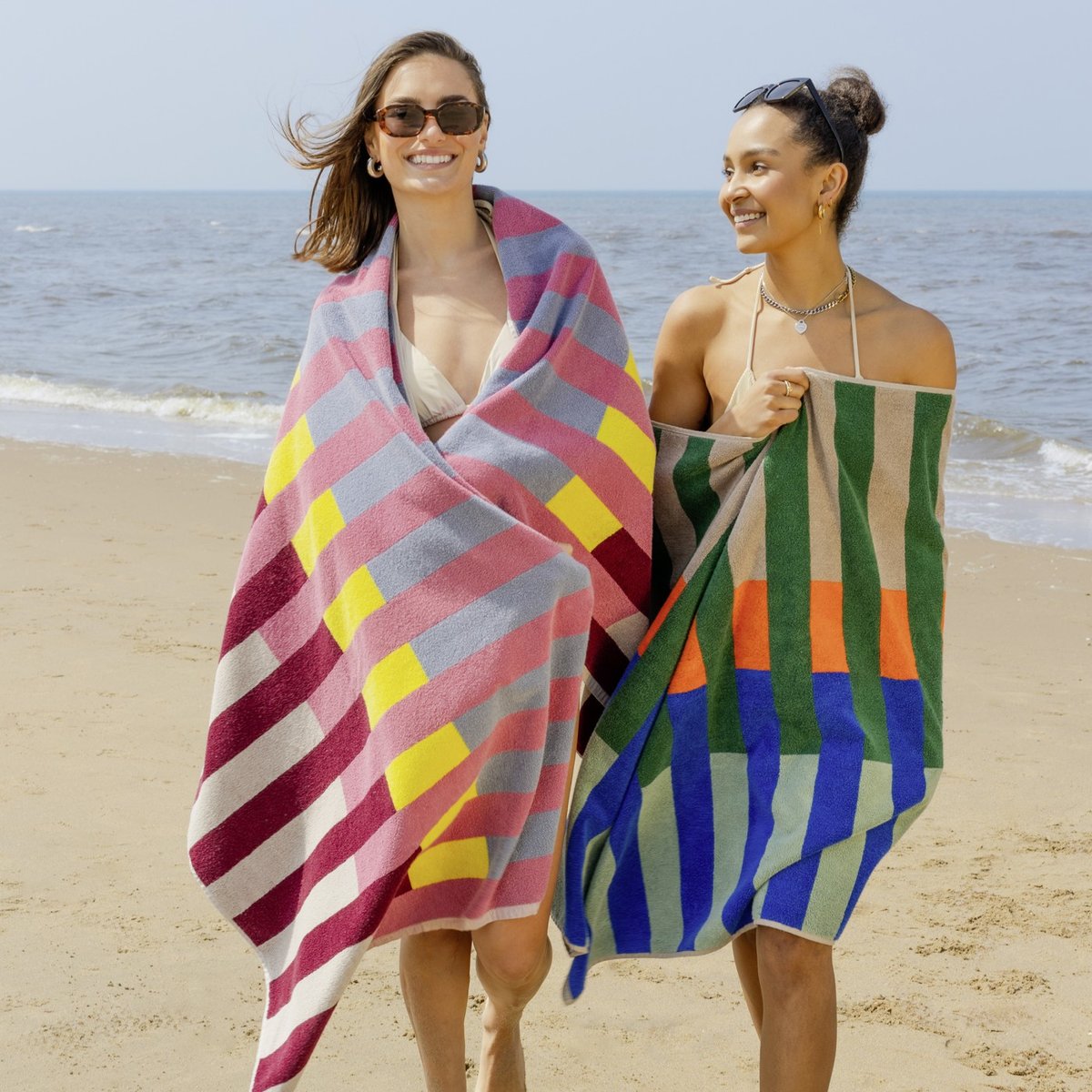 Serviette de plage Algarve multicolore, REMEMBER
