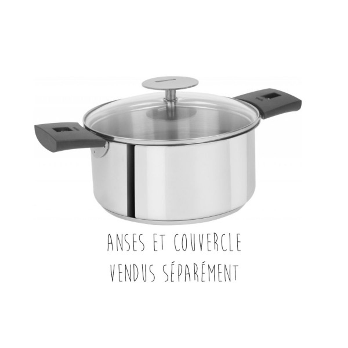Casserole Mutine Amovible inox, CRISTEL